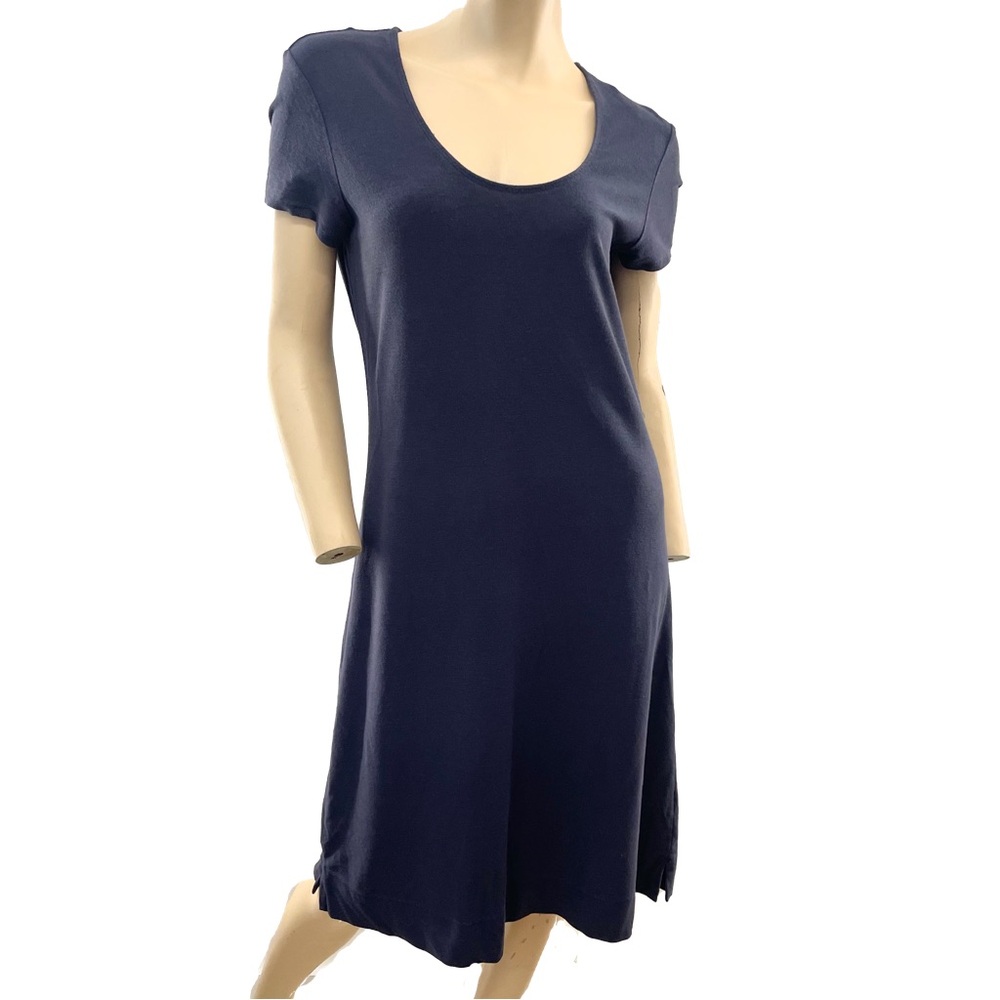 J. Jill - Navy Stretch T Shirt Midi Dress- S